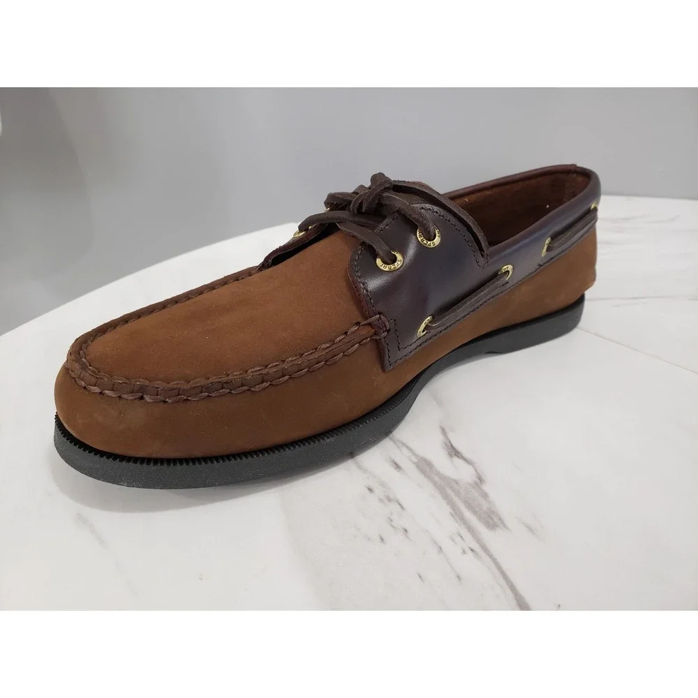 NEW NO BOX - Sperry A/O 2 Eye Brown‎ Buck Boat Shoe Men's US 11.5 Suede Loafers